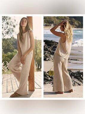 Free People Beach Adelaide Sweater Set